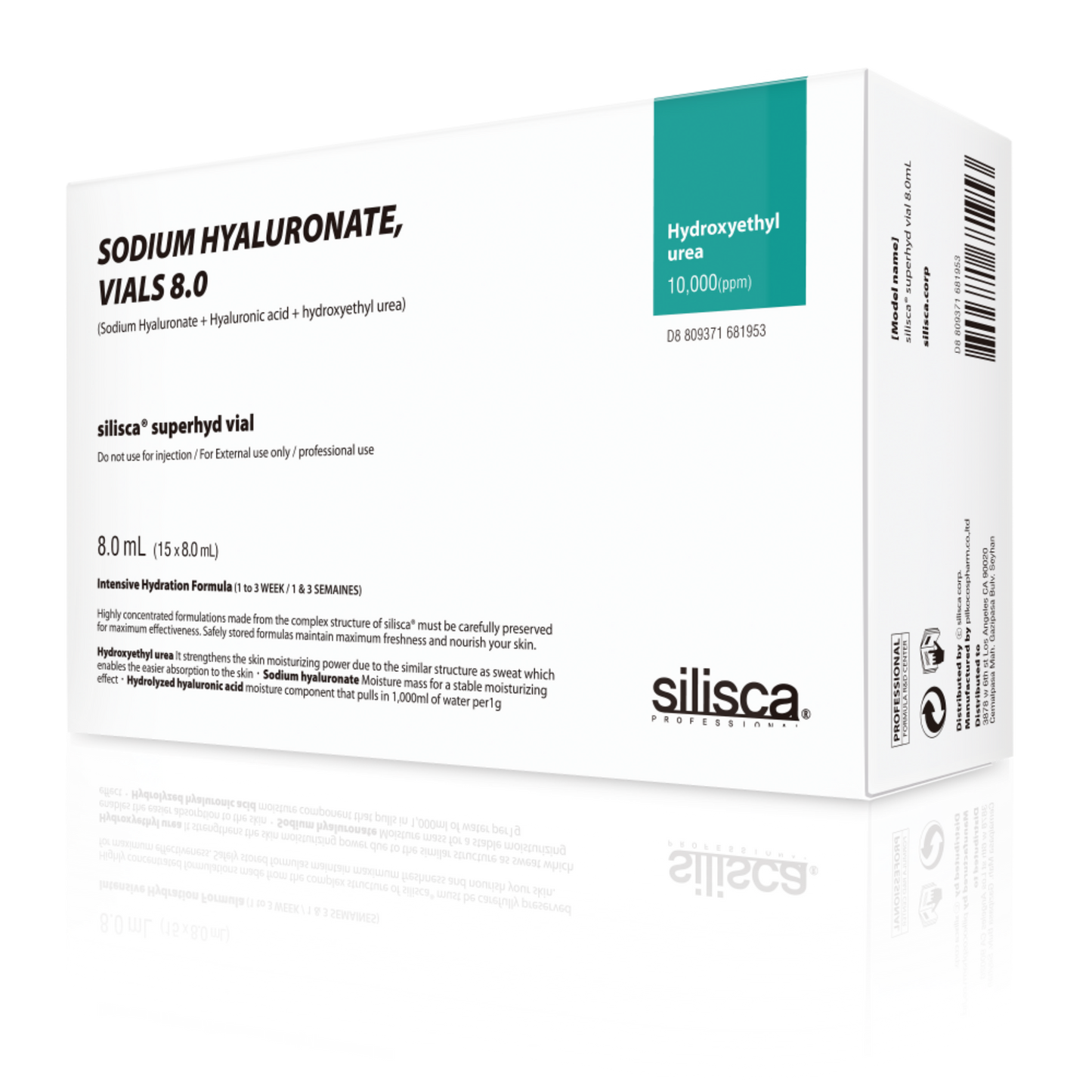 Silisca® Sodium Hyaluronate SuperHyd Vial 8.0 (15 x 8ml)