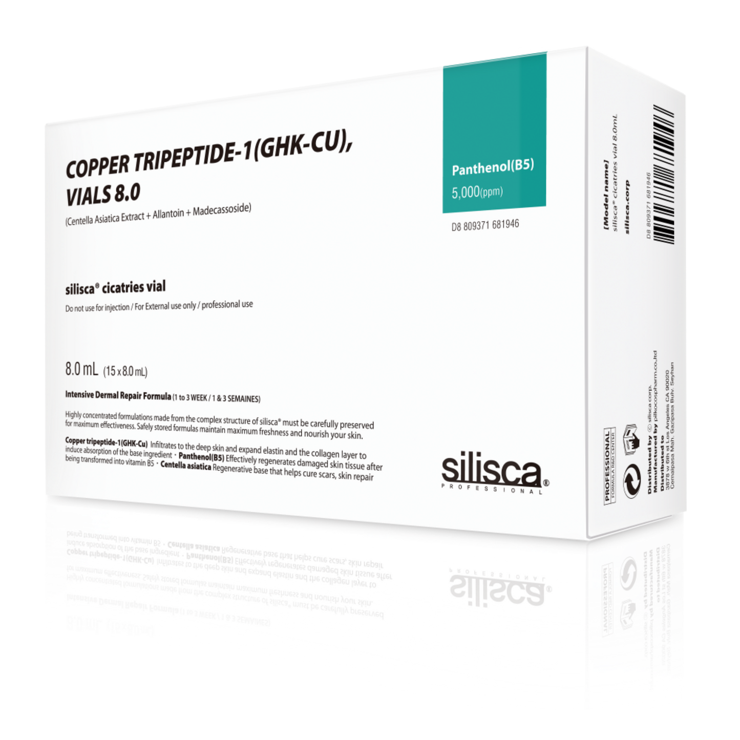 Silisca® Copper Tripeptide-1 (GHK-Cu) Cicatries Vial (8ml x 15)