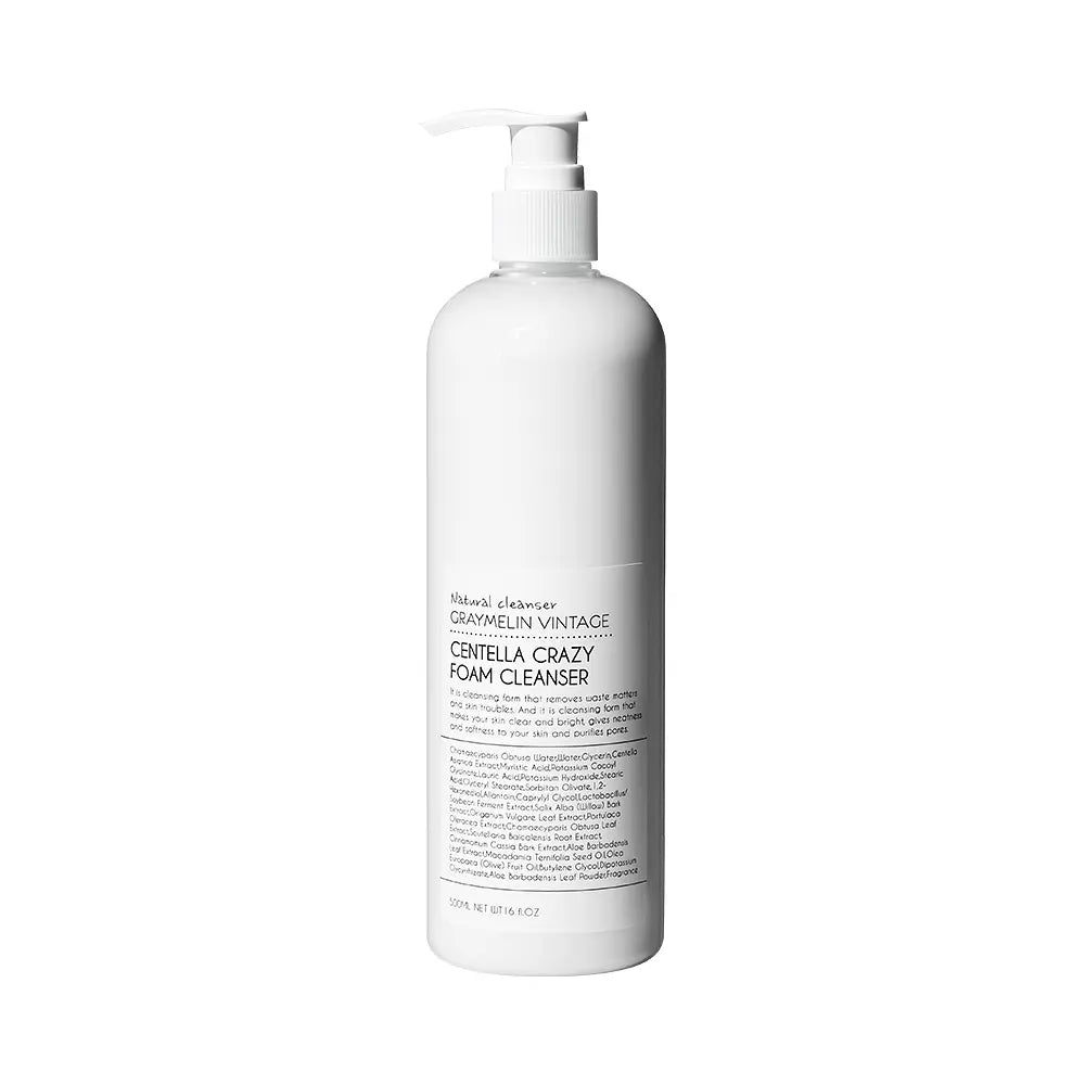Centella Foam Cleanser for Sensitive Skin | 500ml bottle, soothing formula for gentle cleansing.