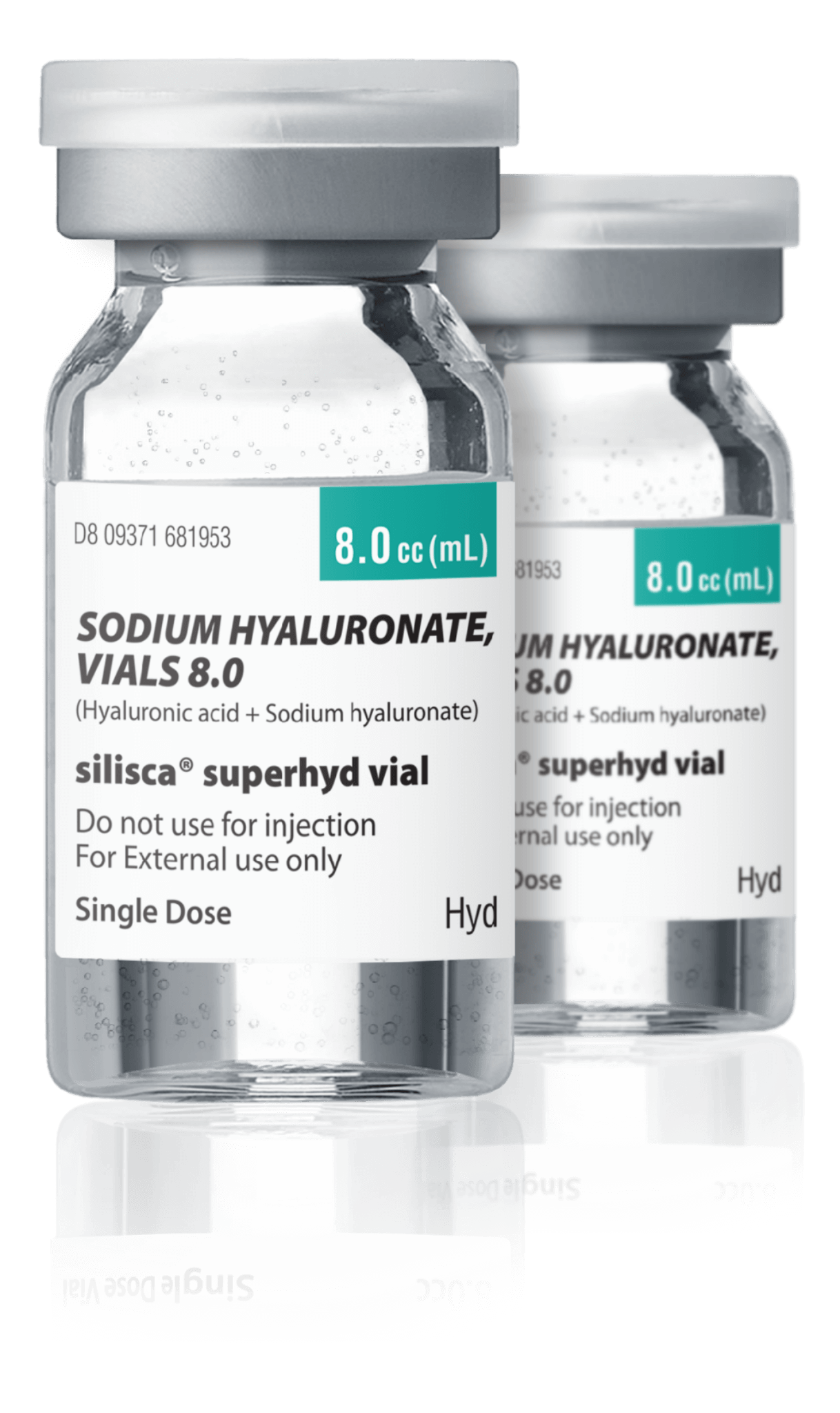 Sodium Hyaluronate Hydration Ampoule | Silisca SuperHyd Vial 8.0 - Moisturizing skincare product.