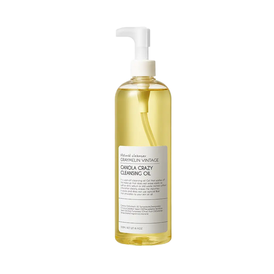 GRAYMELIN Canola Crazy Cleansing Oil 500ml, a Korean cleansing oil for makeup removal.