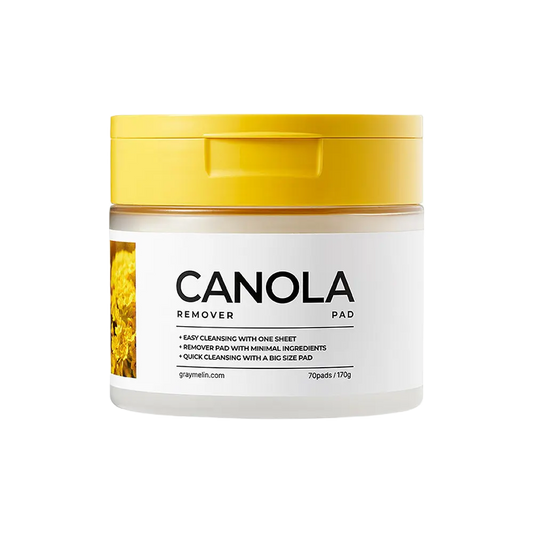 GRAYMELIN Canola Remover Pad 70 Pads, canola cleansing pads for easy makeup removal.